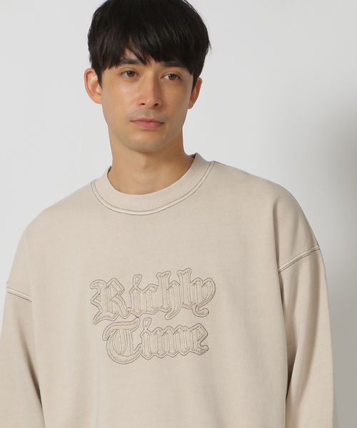 LAKOLE ピグメントパッチロゴプルオーバー/アウトレット価格 ベージュ M メンズインナー ラコレ 147686 and ST アンドエスティ(旧ドットエスティ) LAKOLE ピグメントパッチロゴプルオーバー/アウトレット価格 ベージュ M メンズインナー ラコレ 147686 and ST アンドエスティ(旧ドットエスティ)