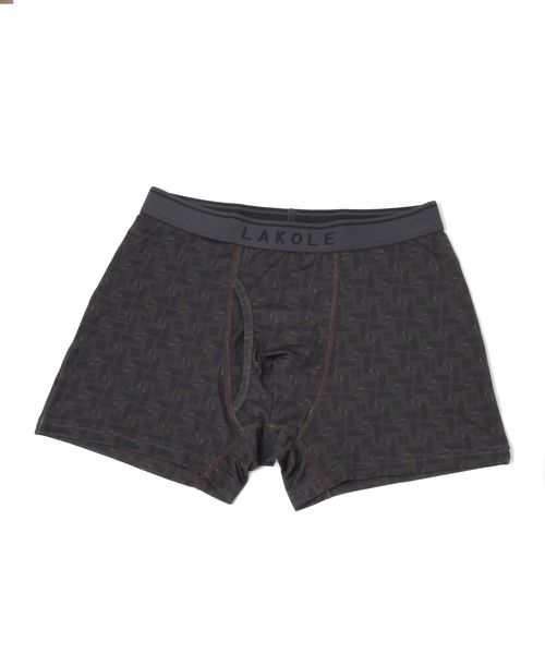 LAKOLE スクエアパターンボクサーパンツ ライトベージュ L メンズグッズ ラコレ 148760 and ST アンドエスティ(旧ドットエスティ) LAKOLE スクエアパターンボクサーパンツ ライトベージュ L メンズグッズ ラコレ 148760 and ST アンドエスティ(旧ドットエスティ)