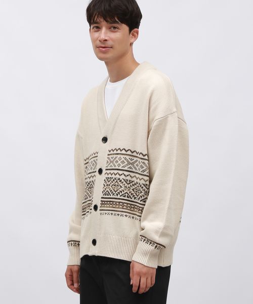 LAKOLE 切替ノルディックカーディガン/アウトレット価格 ベージュ L メンズインナー ラコレ 148837 and ST アンドエスティ(旧ドットエスティ) LAKOLE 切替ノルディックカーディガン/アウトレット価格 ベージュ L メンズインナー ラコレ 148837 and ST アンドエスティ(旧ドットエスティ)