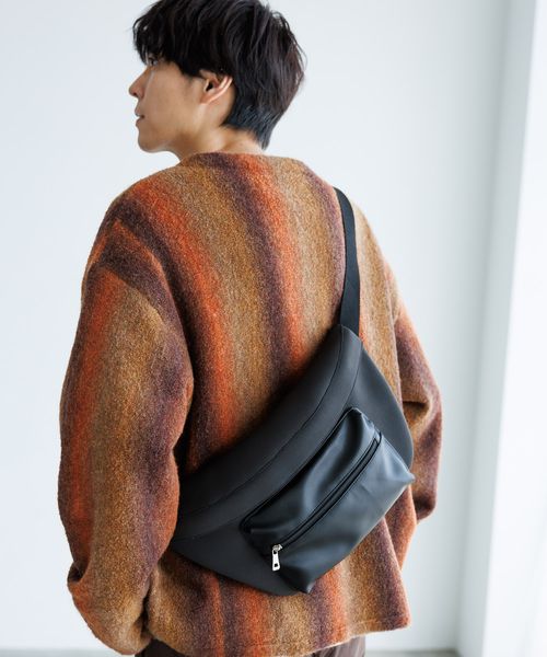 LAKOLE ネオプレーンコンビボディバッグ チャコールグレー FREE メンズグッズ ラコレ 149885 and ST アンドエスティ(旧ドットエスティ) LAKOLE ネオプレーンコンビボディバッグ チャコールグレー FREE メンズグッズ ラコレ 149885 and ST アンドエスティ(旧ドットエスティ)