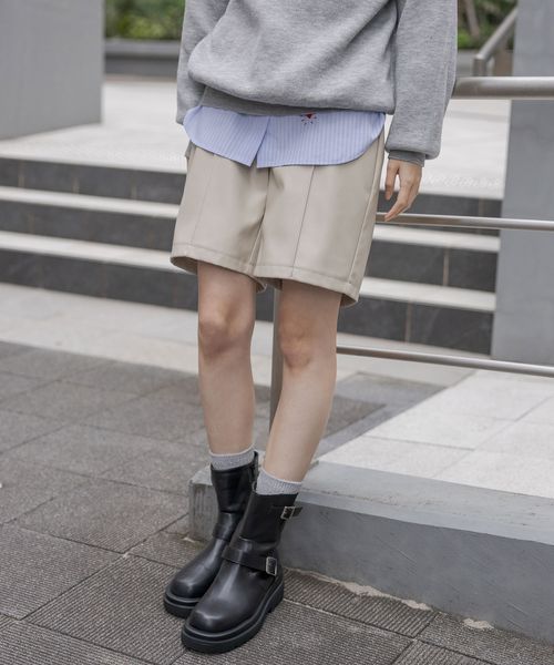 LAKOLE FLショートパンツ ブラウン S ウィメンズボトムス ラコレ 149908 and ST アンドエスティ(旧ドットエスティ) LAKOLE FLショートパンツ ブラウン S ウィメンズボトムス ラコレ 149908 and ST アンドエスティ(旧ドットエスティ)