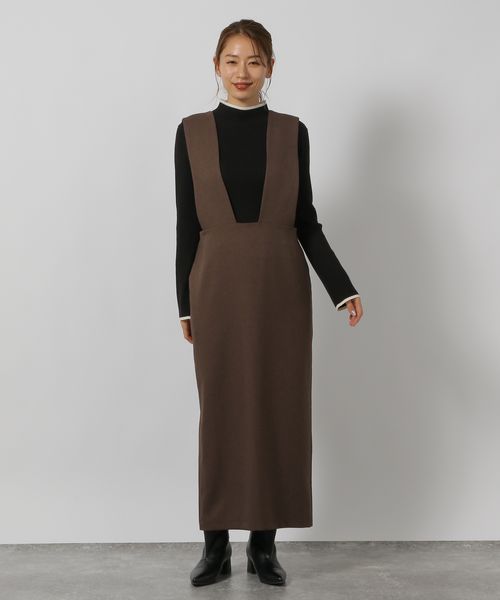 LAKOLE ウールライクサロペット/アウトレット価格 ライトベージュ M ウィメンズワンピース&チュニック ラコレ 151103 and ST アンドエスティ(旧ドットエスティ) LAKOLE ウールライクサロペット/アウトレット価格 ライトベージュ M ウィメンズワンピース&チュニック ラコレ 151103 and ST アンドエスティ(旧ドットエスティ)