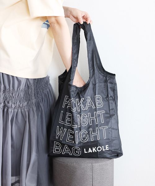 LAKOLE ロゴエコバッグ レジャー用品 シルバー FREE ラコレ 152317 and ST アンドエスティ(旧ドットエスティ) LAKOLE ロゴエコバッグ レジャー用品 シルバー FREE ラコレ 152317 and ST アンドエスティ(旧ドットエスティ)