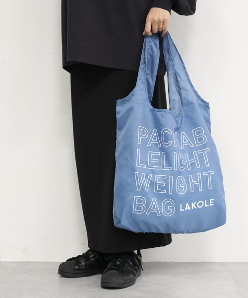 LAKOLE ロゴエコバッグ レジャー用品 ライトブルー FREE ラコレ 152317 and ST アンドエスティ(旧ドットエスティ) LAKOLE ロゴエコバッグ レジャー用品 ライトブルー FREE ラコレ 152317 and ST アンドエスティ(旧ドットエスティ)
