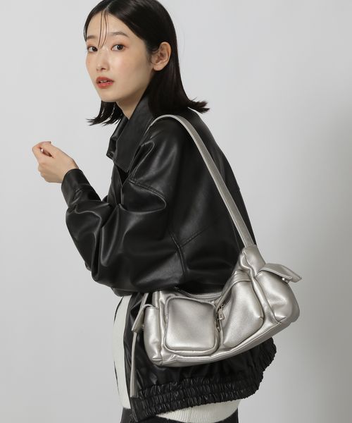 LAKOLE ポケットワンショルダーバッグ ホワイト FREE ウィメンズグッズ ラコレ 152916 and ST アンドエスティ(旧ドットエスティ) LAKOLE ポケットワンショルダーバッグ ホワイト FREE ウィメンズグッズ ラコレ 152916 and ST アンドエスティ(旧ドットエスティ)