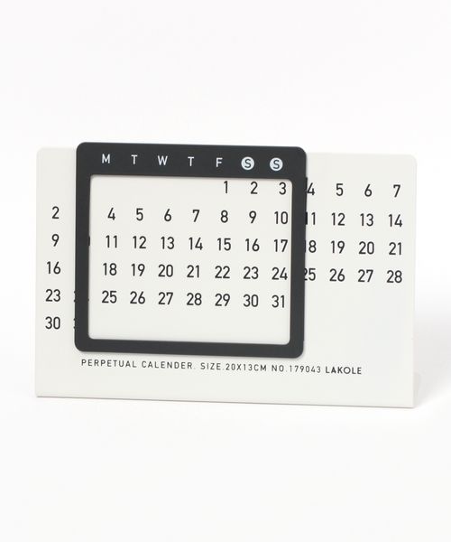 LAKOLE モノトーン万年カレンダー インテリア用品 ライトグレー FREE ラコレ 157123 and ST アンドエスティ(旧ドットエスティ) LAKOLE モノトーン万年カレンダー インテリア用品 ライトグレー FREE ラコレ 157123 and ST アンドエスティ(旧ドットエスティ)