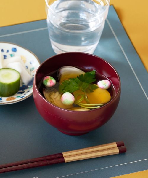 LAKOLE てまり汁椀 和食器 レッド FREE ラコレ 170647 and ST アンドエスティ(旧ドットエスティ) LAKOLE てまり汁椀 和食器 レッド FREE ラコレ 170647 and ST アンドエスティ(旧ドットエスティ)