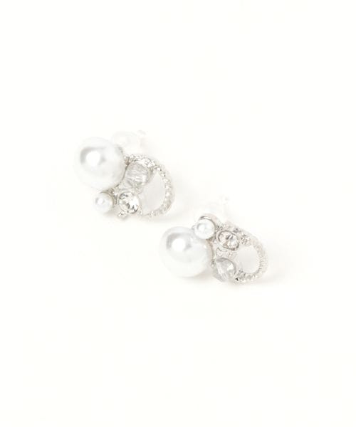 LAKOLE リングパール樹脂ポストピアス ホワイト FREE ウィメンズグッズ ラコレ 173966 and ST アンドエスティ(旧ドットエスティ) LAKOLE リングパール樹脂ポストピアス ホワイト FREE ウィメンズグッズ ラコレ 173966 and ST アンドエスティ(旧ドットエスティ)