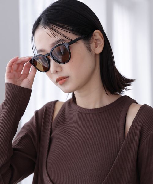 LAKOLE ラウンドサングラス ライトベージュ FREE ウィメンズグッズ ラコレ 184602 and ST アンドエスティ(旧ドットエスティ) LAKOLE ラウンドサングラス ライトベージュ FREE ウィメンズグッズ ラコレ 184602 and ST アンドエスティ(旧ドットエスティ)