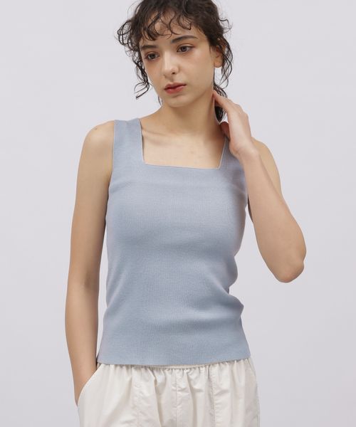 LAKOLE 12Gスクエアタンクトップ ライトブルー S ウィメンズインナー ラコレ 188386 and ST アンドエスティ(旧ドットエスティ) LAKOLE 12Gスクエアタンクトップ ライトブルー S ウィメンズインナー ラコレ 188386 and ST アンドエスティ(旧ドットエスティ)