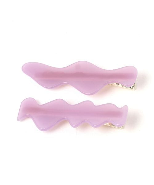 LAKOLE ウェーブアシメヘアピン2点SET パープル FREE ウィメンズグッズ ラコレ 190720 and ST アンドエスティ(旧ドットエスティ) LAKOLE ウェーブアシメヘアピン2点SET パープル FREE ウィメンズグッズ ラコレ 190720 and ST アンドエスティ(旧ドットエスティ)