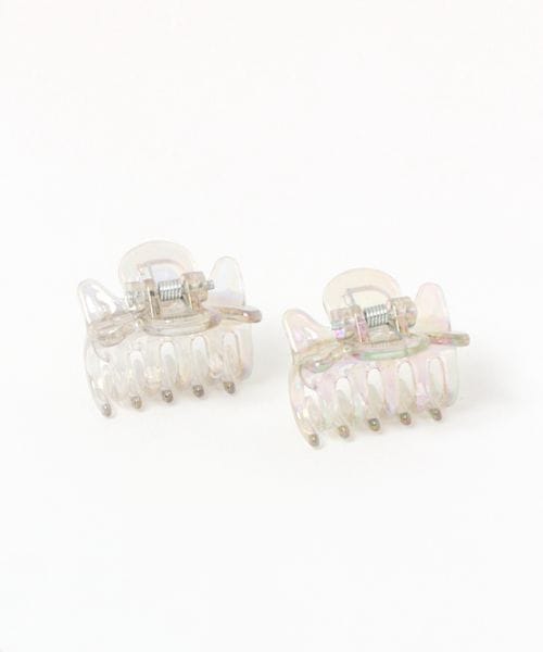 LAKOLE オーロラミニクリップ2点SET ホワイト FREE ウィメンズグッズ ラコレ 190842 and ST アンドエスティ(旧ドットエスティ) LAKOLE オーロラミニクリップ2点SET ホワイト FREE ウィメンズグッズ ラコレ 190842 and ST アンドエスティ(旧ドットエスティ)