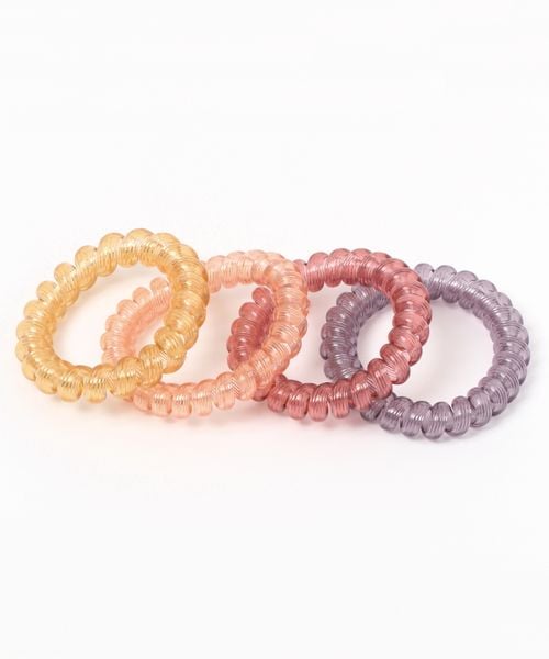 LAKOLE スパイラルヘアゴム4点SET オレンジ FREE ウィメンズグッズ ラコレ 191727 and ST アンドエスティ(旧ドットエスティ) LAKOLE スパイラルヘアゴム4点SET オレンジ FREE ウィメンズグッズ ラコレ 191727 and ST アンドエスティ(旧ドットエスティ)