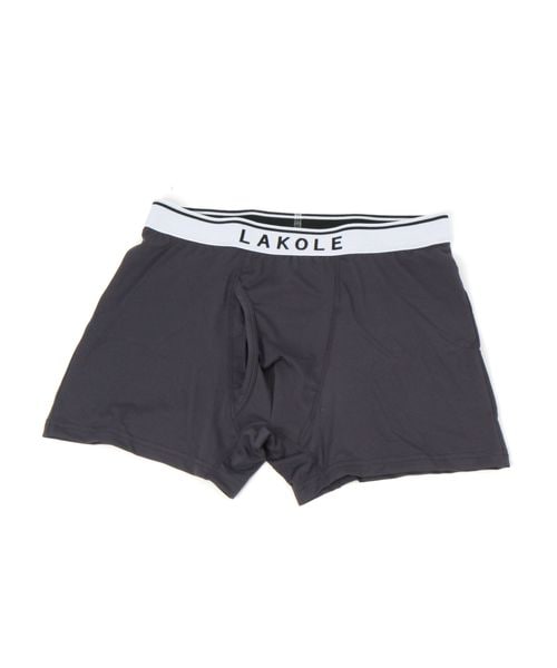 LAKOLE 無地ロゴボクサーパンツ チャコールグレー L メンズグッズ ラコレ 194366 and ST アンドエスティ(旧ドットエスティ) LAKOLE 無地ロゴボクサーパンツ チャコールグレー L メンズグッズ ラコレ 194366 and ST アンドエスティ(旧ドットエスティ)