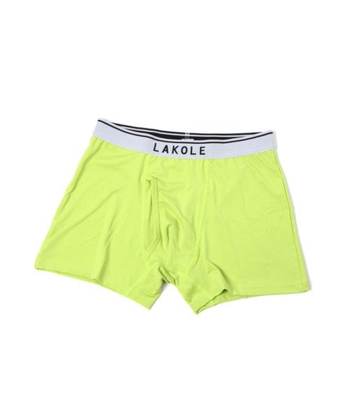 LAKOLE 無地ロゴボクサーパンツ グリーン L メンズグッズ ラコレ 194366 and ST アンドエスティ(旧ドットエスティ) LAKOLE 無地ロゴボクサーパンツ グリーン L メンズグッズ ラコレ 194366 and ST アンドエスティ(旧ドットエスティ)