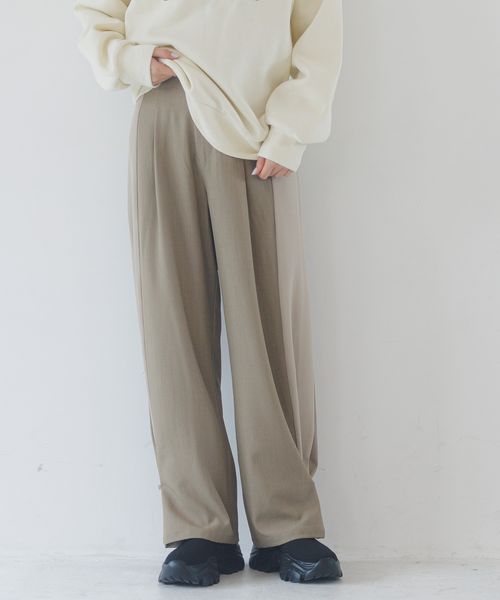 LAKOLE 配色ラインワイドパンツ/アウトレット価格 ブラウン M ウィメンズボトムス ラコレ 234479 and ST アンドエスティ(旧ドットエスティ) LAKOLE 配色ラインワイドパンツ/アウトレット価格 ブラウン M ウィメンズボトムス ラコレ 234479 and ST アンドエスティ(旧ドットエスティ)