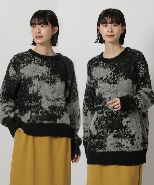 LAKOLE ニュアンス柄ニットプルオーバー グレー S ウィメンズインナー ラコレ 252896 and ST アンドエスティ(旧ドットエスティ) LAKOLE ニュアンス柄ニットプルオーバー グレー S ウィメンズインナー ラコレ 252896 and ST アンドエスティ(旧ドットエスティ)