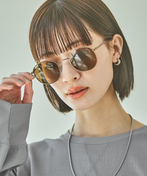 LAKOLE ボストンメタルサングラス ライトベージュ FREE ウィメンズグッズ ラコレ 253361 and ST アンドエスティ(旧ドットエスティ) LAKOLE ボストンメタルサングラス ライトベージュ FREE ウィメンズグッズ ラコレ 253361 and ST アンドエスティ(旧ドットエスティ)