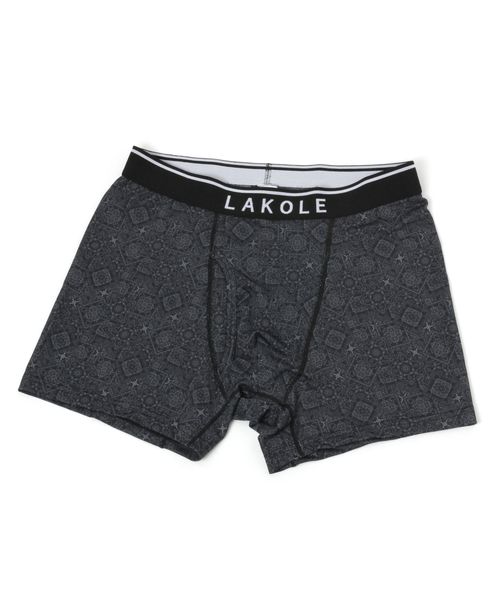 LAKOLE ペイズリー柄ボクサーパンツ シルバー S メンズグッズ ラコレ 255387 and ST アンドエスティ(旧ドットエスティ) LAKOLE ペイズリー柄ボクサーパンツ シルバー S メンズグッズ ラコレ 255387 and ST アンドエスティ(旧ドットエスティ)