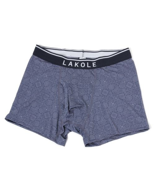 LAKOLE ペイズリー柄ボクサーパンツ ネイビー S メンズグッズ ラコレ 255387 and ST アンドエスティ(旧ドットエスティ) LAKOLE ペイズリー柄ボクサーパンツ ネイビー S メンズグッズ ラコレ 255387 and ST アンドエスティ(旧ドットエスティ)