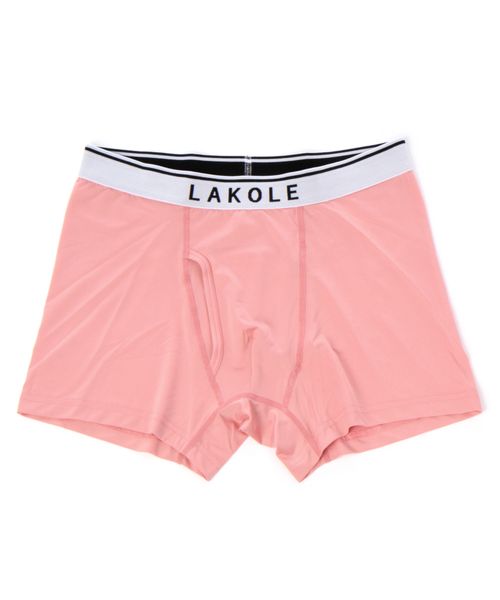 LAKOLE 無地ロゴボクサーパンツ ピンク S メンズグッズ ラコレ 266478 and ST アンドエスティ(旧ドットエスティ) LAKOLE 無地ロゴボクサーパンツ ピンク S メンズグッズ ラコレ 266478 and ST アンドエスティ(旧ドットエスティ)