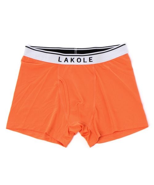 LAKOLE 無地ロゴボクサーパンツ オレンジ L メンズグッズ ラコレ 266478 and ST アンドエスティ(旧ドットエスティ) LAKOLE 無地ロゴボクサーパンツ オレンジ L メンズグッズ ラコレ 266478 and ST アンドエスティ(旧ドットエスティ)