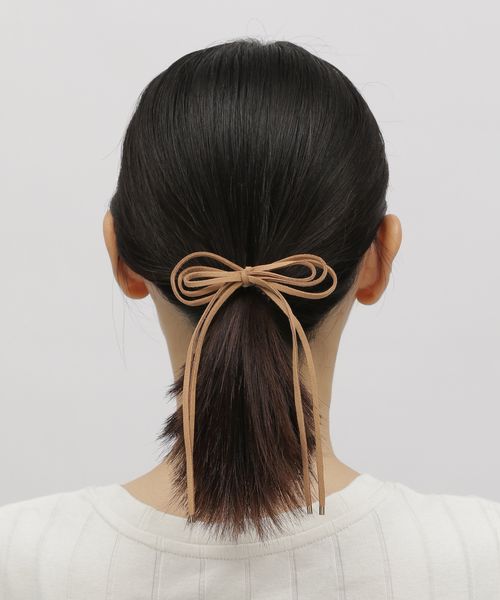 LAKOLE スエードリボンヘアカフ ベージュ FREE ウィメンズグッズ ラコレ 269859 and ST アンドエスティ(旧ドットエスティ) LAKOLE スエードリボンヘアカフ ベージュ FREE ウィメンズグッズ ラコレ 269859 and ST アンドエスティ(旧ドットエスティ)