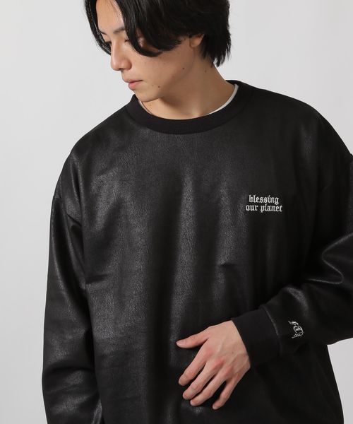 LAKOLE レザーライク刺繍プルオーバー シルバー L メンズインナー ラコレ 283705 and ST アンドエスティ(旧ドットエスティ) LAKOLE レザーライク刺繍プルオーバー シルバー L メンズインナー ラコレ 283705 and ST アンドエスティ(旧ドットエスティ)