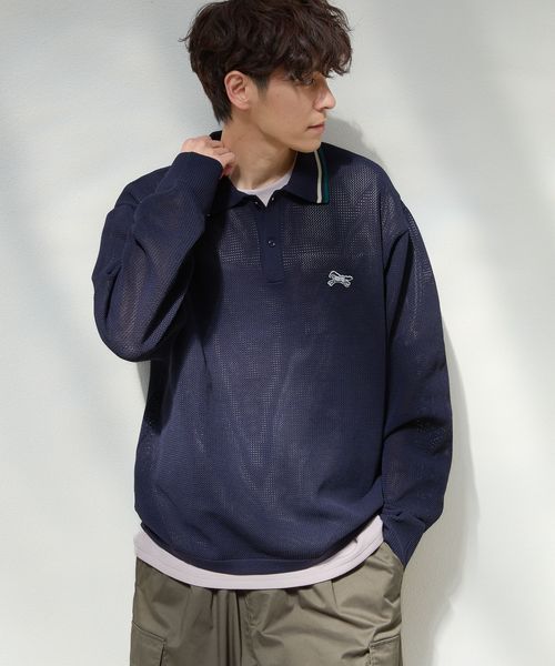 LAKOLE メッシュワンポイントポロニット ネイビー L メンズインナー ラコレ 284371 and ST アンドエスティ(旧ドットエスティ) LAKOLE メッシュワンポイントポロニット ネイビー L メンズインナー ラコレ 284371 and ST アンドエスティ(旧ドットエスティ)