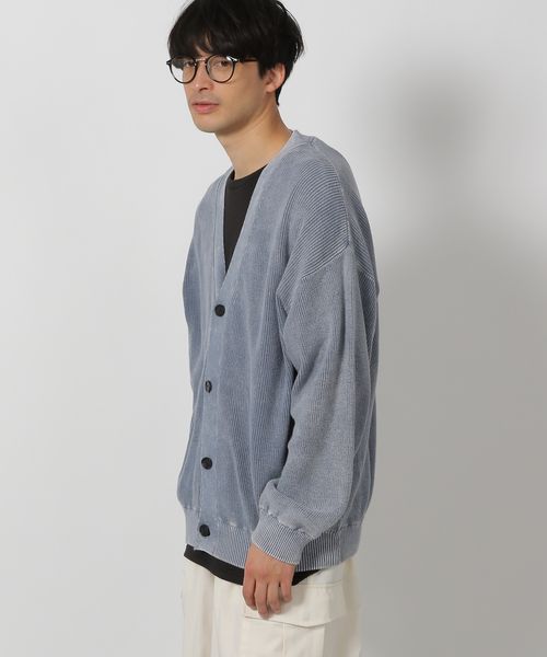 LAKOLE フェードニットカーディガン ライトブルー M メンズインナー ラコレ 287221 and ST アンドエスティ(旧ドットエスティ) LAKOLE フェードニットカーディガン ライトブルー M メンズインナー ラコレ 287221 and ST アンドエスティ(旧ドットエスティ)