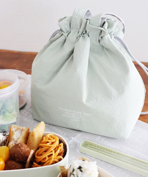LAKOLE ランチ巾着トートバッグ ランチ用品 グリーン FREE ラコレ 287226 and ST アンドエスティ(旧ドットエスティ) LAKOLE ランチ巾着トートバッグ ランチ用品 グリーン FREE ラコレ 287226 and ST アンドエスティ(旧ドットエスティ)