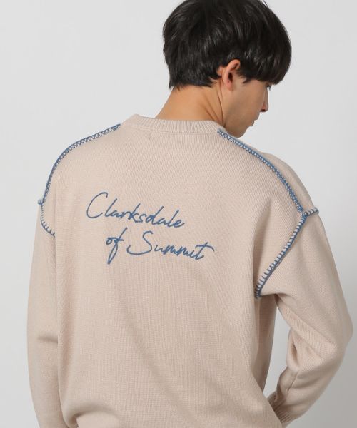 LAKOLE バック刺繍ステッチニットプルオーバー ベージュ M メンズインナー ラコレ 287579 and ST アンドエスティ(旧ドットエスティ) LAKOLE バック刺繍ステッチニットプルオーバー ベージュ M メンズインナー ラコレ 287579 and ST アンドエスティ(旧ドットエスティ)