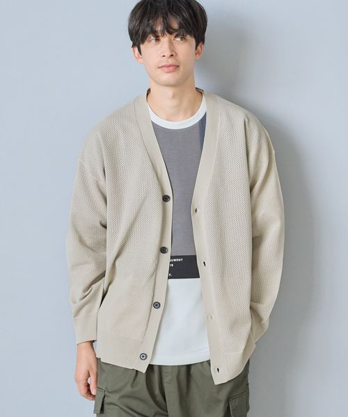 LAKOLE AIRニットカーディガン ライトグレー M メンズインナー ラコレ 287590 and ST アンドエスティ(旧ドットエスティ) LAKOLE AIRニットカーディガン ライトグレー M メンズインナー ラコレ 287590 and ST アンドエスティ(旧ドットエスティ)