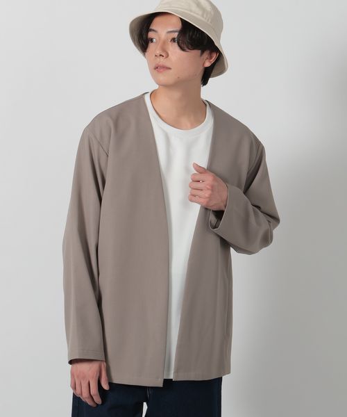 LAKOLE 【セットアップ可】リラックスシャツカーディガン ベージュ L メンズインナー ラコレ 288142 and ST アンドエスティ(旧ドットエスティ) LAKOLE 【セットアップ可】リラックスシャツカーディガン ベージュ L メンズインナー ラコレ 288142 and ST アンドエスティ(旧ドットエスティ)
