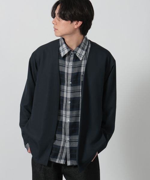 LAKOLE 【セットアップ可】リラックスシャツカーディガン ネイビー XL メンズインナー ラコレ 288142 and ST アンドエスティ(旧ドットエスティ) LAKOLE 【セットアップ可】リラックスシャツカーディガン ネイビー XL メンズインナー ラコレ 288142 and ST アンドエスティ(旧ドットエスティ)