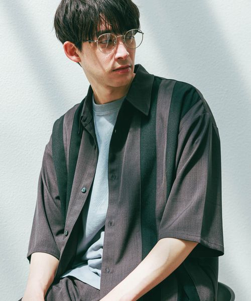 LAKOLE DRY切替シャツ半袖 チャコールグレー S メンズインナー ラコレ 289651 and ST アンドエスティ(旧ドットエスティ) LAKOLE DRY切替シャツ半袖 チャコールグレー S メンズインナー ラコレ 289651 and ST アンドエスティ(旧ドットエスティ)