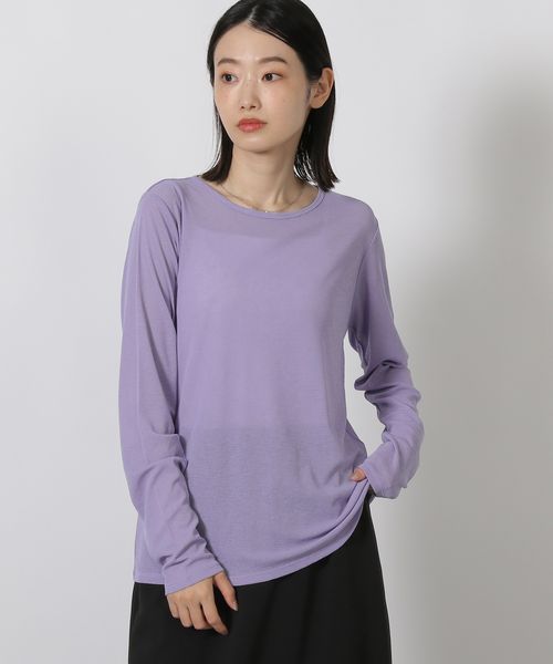 LAKOLE 【欠品カラー追加予約開始】スラブシアー長袖T パープル FREE ウィメンズインナー ラコレ 289653 and ST アンドエスティ(旧ドットエスティ) LAKOLE 【欠品カラー追加予約開始】スラブシアー長袖T パープル FREE ウィメンズインナー ラコレ 289653 and ST アンドエスティ(旧ドットエスティ)