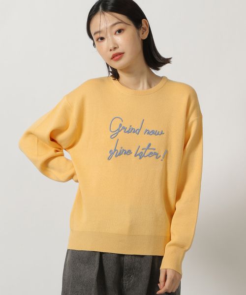 LAKOLE 刺繍ロゴニットプルオーバー オレンジ FREE ウィメンズインナー ラコレ 289668 and ST アンドエスティ(旧ドットエスティ) LAKOLE 刺繍ロゴニットプルオーバー オレンジ FREE ウィメンズインナー ラコレ 289668 and ST アンドエスティ(旧ドットエスティ)