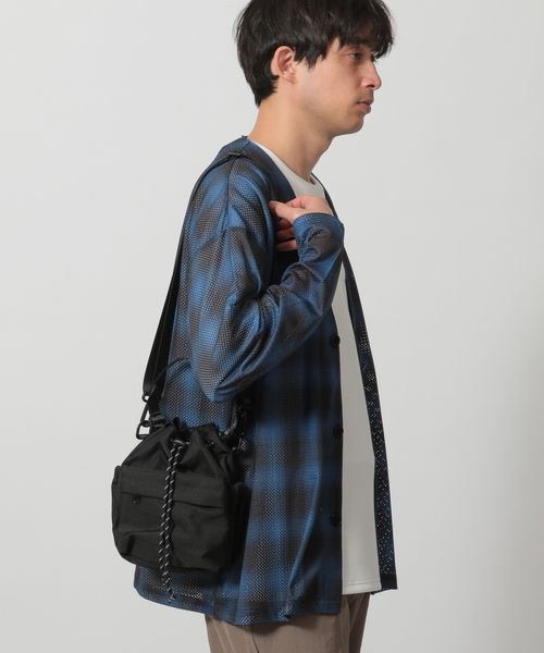 LAKOLE ポケット巾着ショルダーバッグ シルバー FREE メンズグッズ ラコレ 290250 and ST アンドエスティ(旧ドットエスティ) LAKOLE ポケット巾着ショルダーバッグ シルバー FREE メンズグッズ ラコレ 290250 and ST アンドエスティ(旧ドットエスティ)