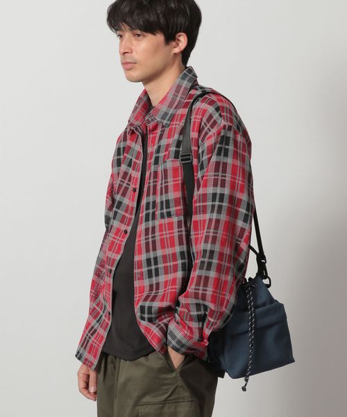 LAKOLE ポケット巾着ショルダーバッグ ネイビー FREE メンズグッズ ラコレ 290250 and ST アンドエスティ(旧ドットエスティ) LAKOLE ポケット巾着ショルダーバッグ ネイビー FREE メンズグッズ ラコレ 290250 and ST アンドエスティ(旧ドットエスティ)