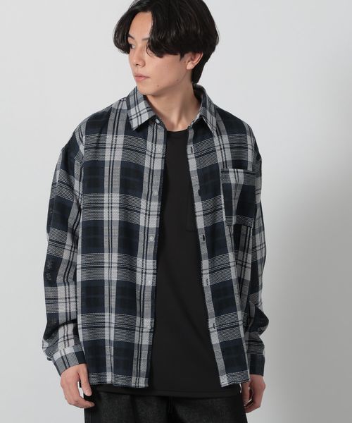 LAKOLE メッシュチェックシャツ長袖 ネイビー L メンズインナー ラコレ 292433 and ST アンドエスティ(旧ドットエスティ) LAKOLE メッシュチェックシャツ長袖 ネイビー L メンズインナー ラコレ 292433 and ST アンドエスティ(旧ドットエスティ)