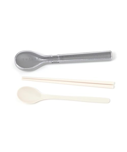 LAKOLE スプーン&お箸セット ランチ用品 チャコールグレー FREE ラコレ 293825 and ST アンドエスティ(旧ドットエスティ) LAKOLE スプーン&お箸セット ランチ用品 チャコールグレー FREE ラコレ 293825 and ST アンドエスティ(旧ドットエスティ)
