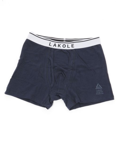 LAKOLE コットン無地プリントボクサーパンツ ネイビー M メンズグッズ ラコレ 299332 and ST アンドエスティ(旧ドットエスティ) LAKOLE コットン無地プリントボクサーパンツ ネイビー M メンズグッズ ラコレ 299332 and ST アンドエスティ(旧ドットエスティ)