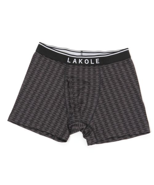 LAKOLE オルテガ柄プリントボクサーパンツ シルバー S メンズグッズ ラコレ 299335 and ST アンドエスティ(旧ドットエスティ) LAKOLE オルテガ柄プリントボクサーパンツ シルバー S メンズグッズ ラコレ 299335 and ST アンドエスティ(旧ドットエスティ)