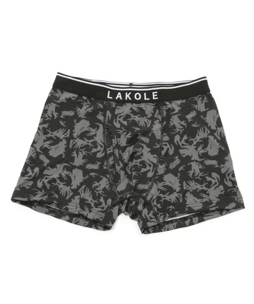 LAKOLE 迷彩柄ボクサーパンツ シルバー S メンズグッズ ラコレ 299337 and ST アンドエスティ(旧ドットエスティ) LAKOLE 迷彩柄ボクサーパンツ シルバー S メンズグッズ ラコレ 299337 and ST アンドエスティ(旧ドットエスティ)