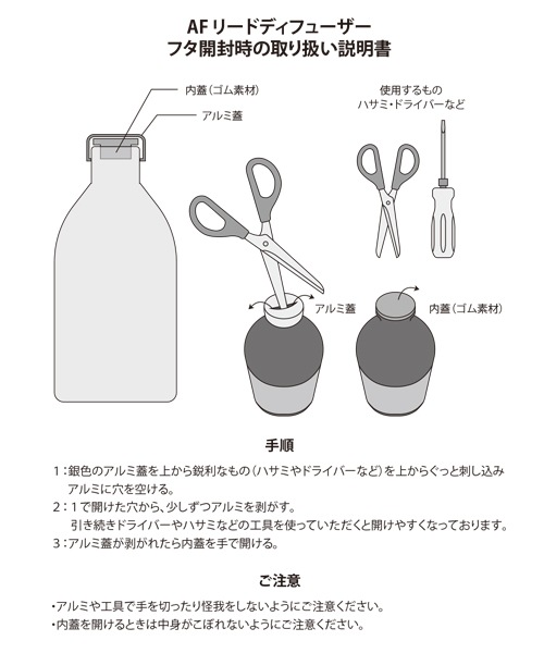 アロマフレグランスディフューザー 100ml 公式 ラコレ Lakole 通販