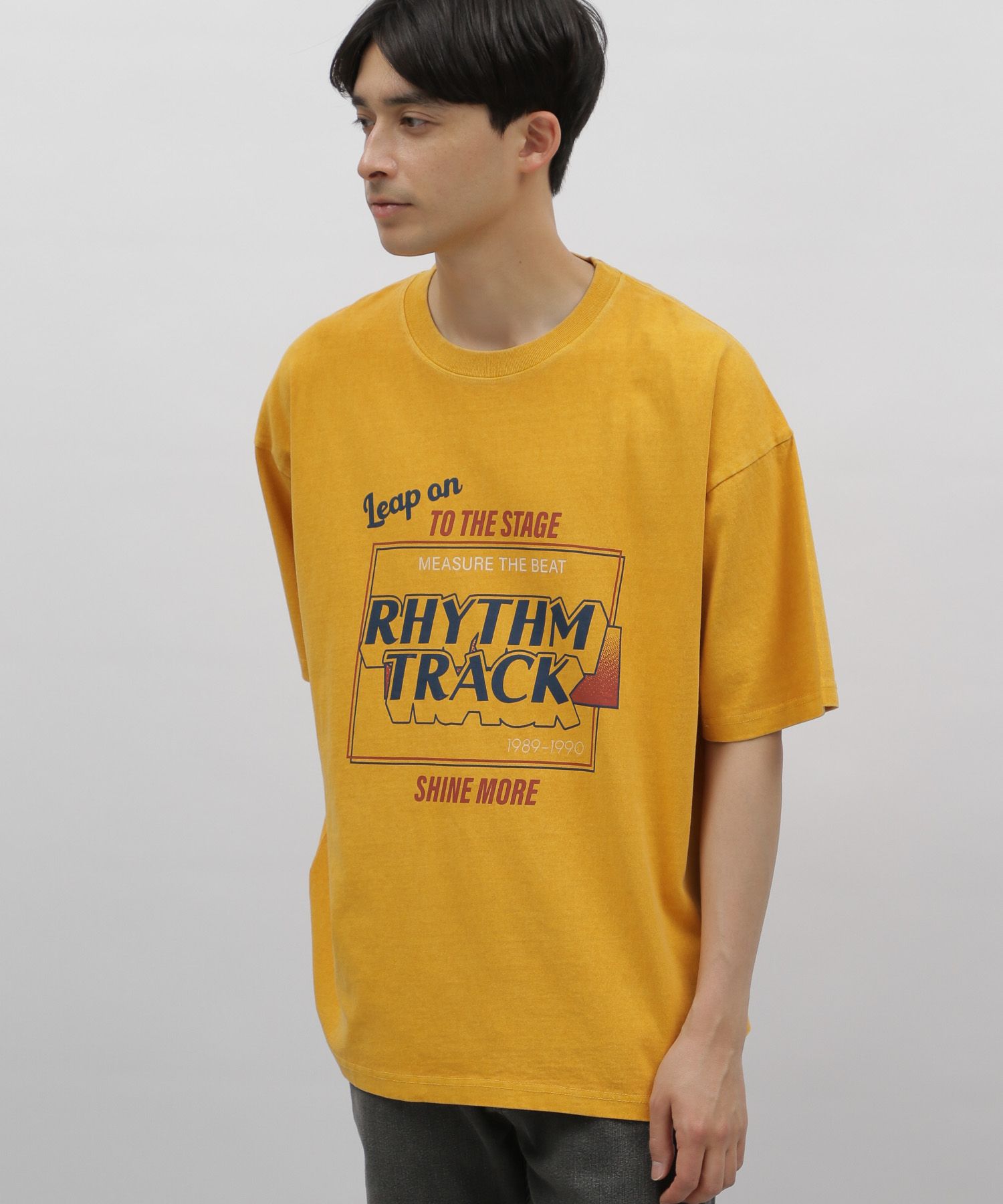 ヤンスキロックTシャツ(ペッパー)L黄字