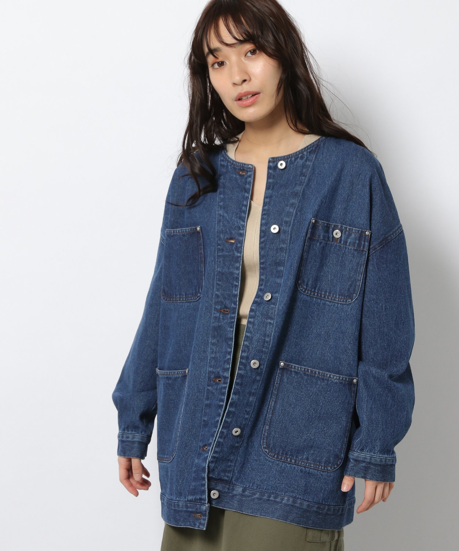 ボトムスス単品 90s anchor blue パープル 紫 Gジャン カバーオール XL