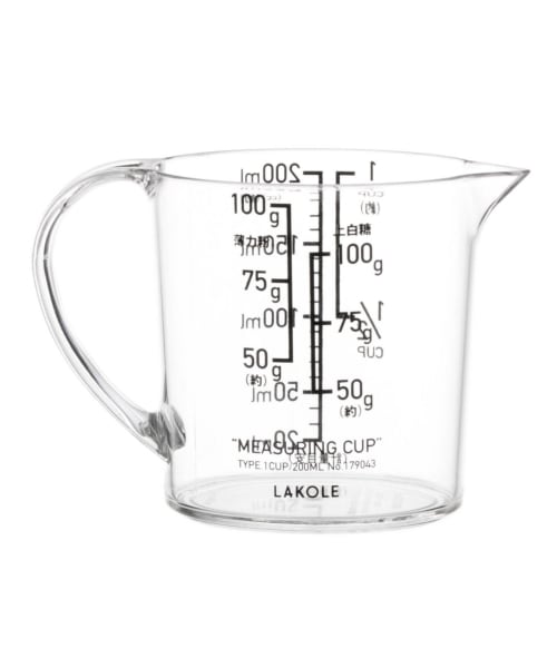 耐熱】計量カップ[200ml] | [公式]ラコレ（LAKOLE）通販