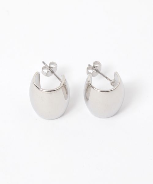LAKOLE ぷっくりブロードメタルピアス ホワイト FREE ウィメンズグッズ ラコレ 318910 and ST アンドエスティ(旧ドットエスティ) LAKOLE ぷっくりブロードメタルピアス ホワイト FREE ウィメンズグッズ ラコレ 318910 and ST アンドエスティ(旧ドットエスティ)